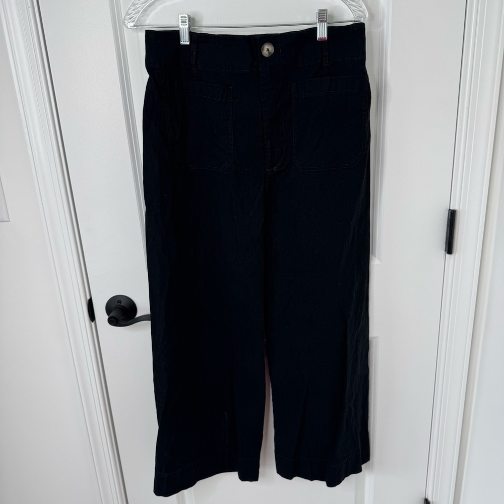Anthropologie Maeve the Colette Black Wide-Leg Pants 31